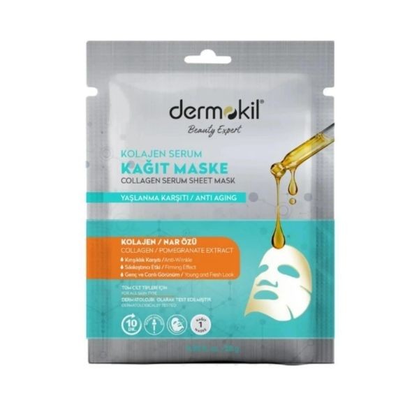 Dermokil Kolajen Serum Kağıt Maske 23 Gr