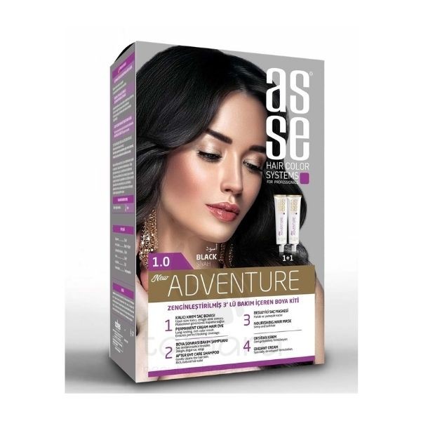 Asse 1.0 Siyah 50+50 ml Set Boya