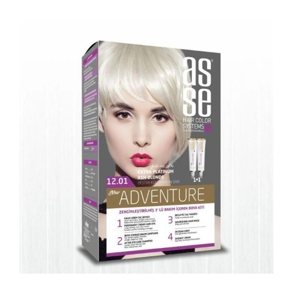 Asse Adventure Set Saç Boyası No:12.1 Extra Küllü Platin