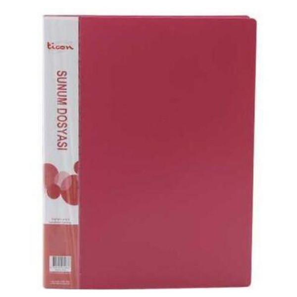 Ticon Sunum Dosyası 60'lı Kırmızı /Ticon