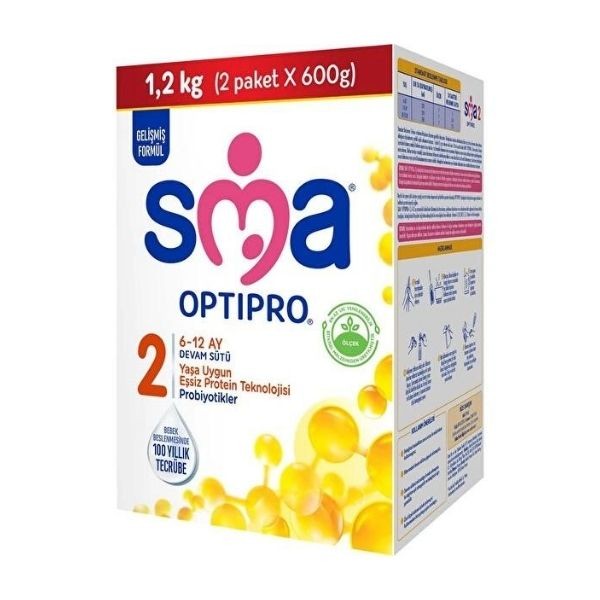 SMA Optipro Probiyotik 2 6-12 Ay Bebek Sütü 1200 Gr