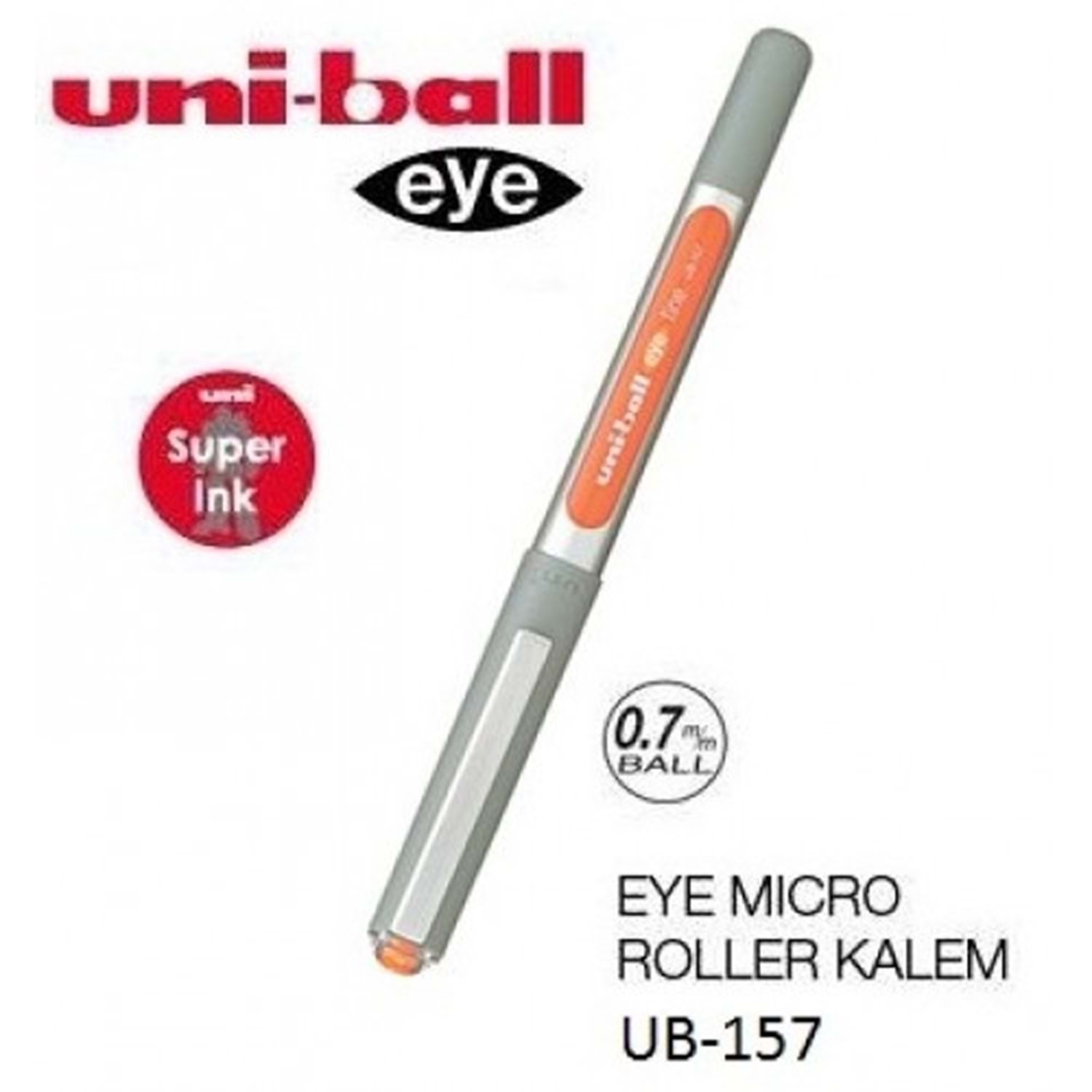 Uni-Ball Ub-157 Eye Fine 0.7 Mm Roller Kalem Renk - Turuncu