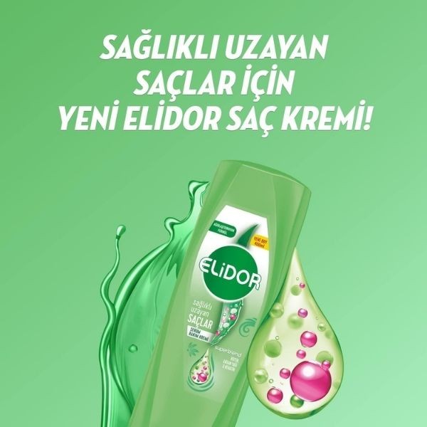 Elidor Saç Kremi Sağlıklı Uzayan Saçlar 400 Ml