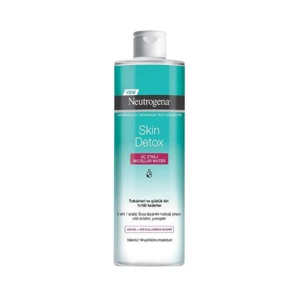 Neutrogena Skin Detox Micellar Üç Etkili Makyaj Temizleme Suyu 400 Ml