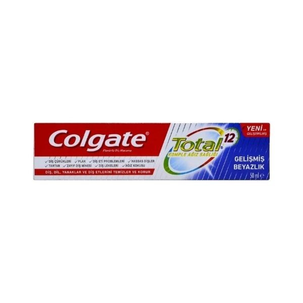Colgate Total Gelişmiş Beyazlık Diş Macunu 50 Ml