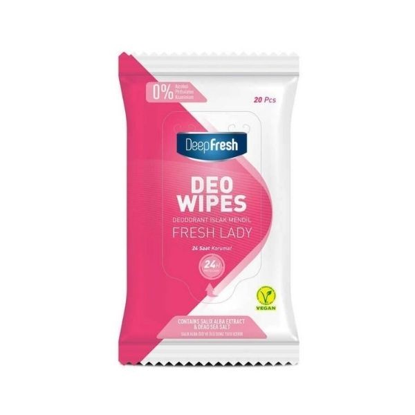 Deep Fresh Deodorant Islak Mendil Fresh Lady 20'li
