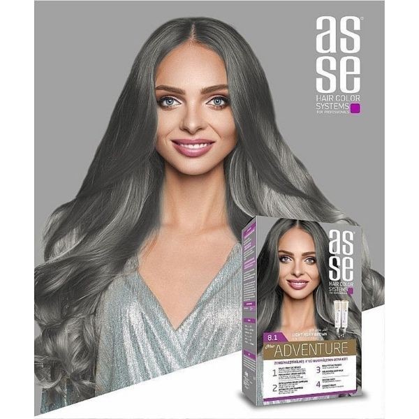 Asse Adventure Set Boya No:8.1 Açık Küllü Kumral