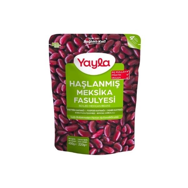 Yayla Haşlanmış Meksika Fasulyesi 400 Gr
