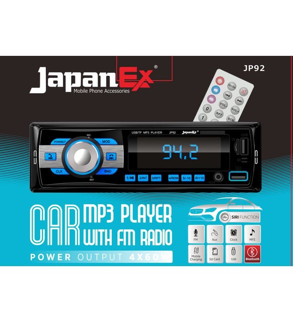 JAPANEX Bluetooth Oto TeyP ÇİFT USB BT-CARD-USB 4*50 SES ÇIKIŞI