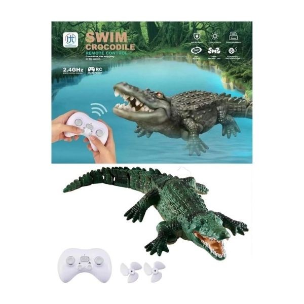 Vardem Uzaktan Kumandalı Full Fonksiyon 2.4 G Şarjlı Yüzen Timsah 18001