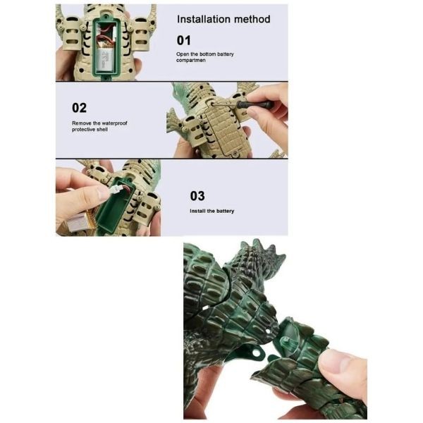 Vardem Uzaktan Kumandalı Full Fonksiyon 2.4 G Şarjlı Yüzen Timsah 18001