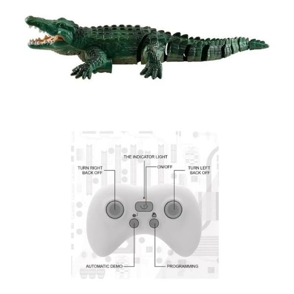 Vardem Uzaktan Kumandalı Full Fonksiyon 2.4 G Şarjlı Yüzen Timsah 18001