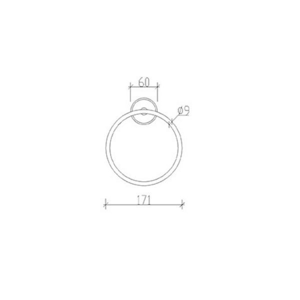 Tema Solo Yuvarlak Havluluk 71408