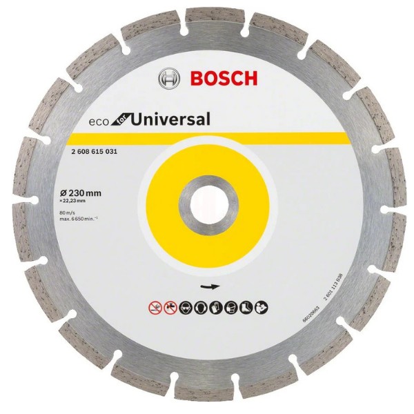 Bosch 2608615031 Universal Turbo Kesici Segmanlı 230mm