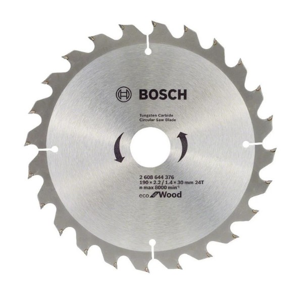 Bosch 2608644376 Optiline Eco Ahşap Daire Testere 24 Diş 190x30mm