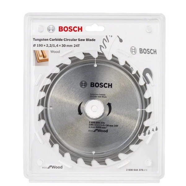 Bosch 2608644376 Optiline Eco Ahşap Daire Testere 24 Diş 190x30mm