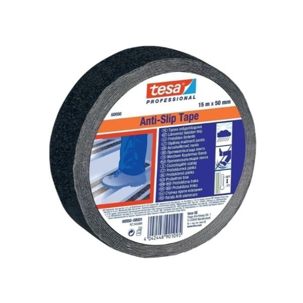 Tesa 60950 Merdiven Kaydırmaz Bant Siyah 50mm x 15m
