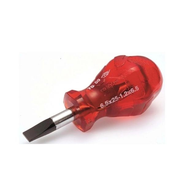 İzeltaş Kraft Seri Düz Uçlu Topaç Topuz Tornavida 6,5x25