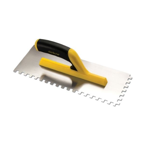 Dekor 400 Plastik Saplı 4x4 Kare Dişli Açık Seramik Malası 30cm