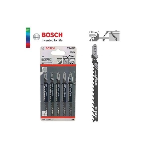 Bosch T144d Dekupaj Testeresi Bıçağı 5li Paket