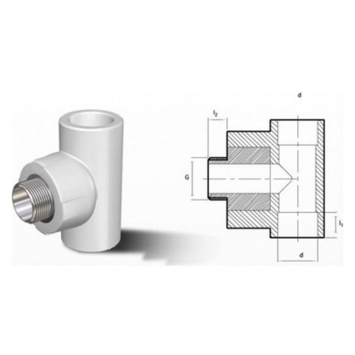 Fırat 25 mm-3/4" Dış Dişli Te