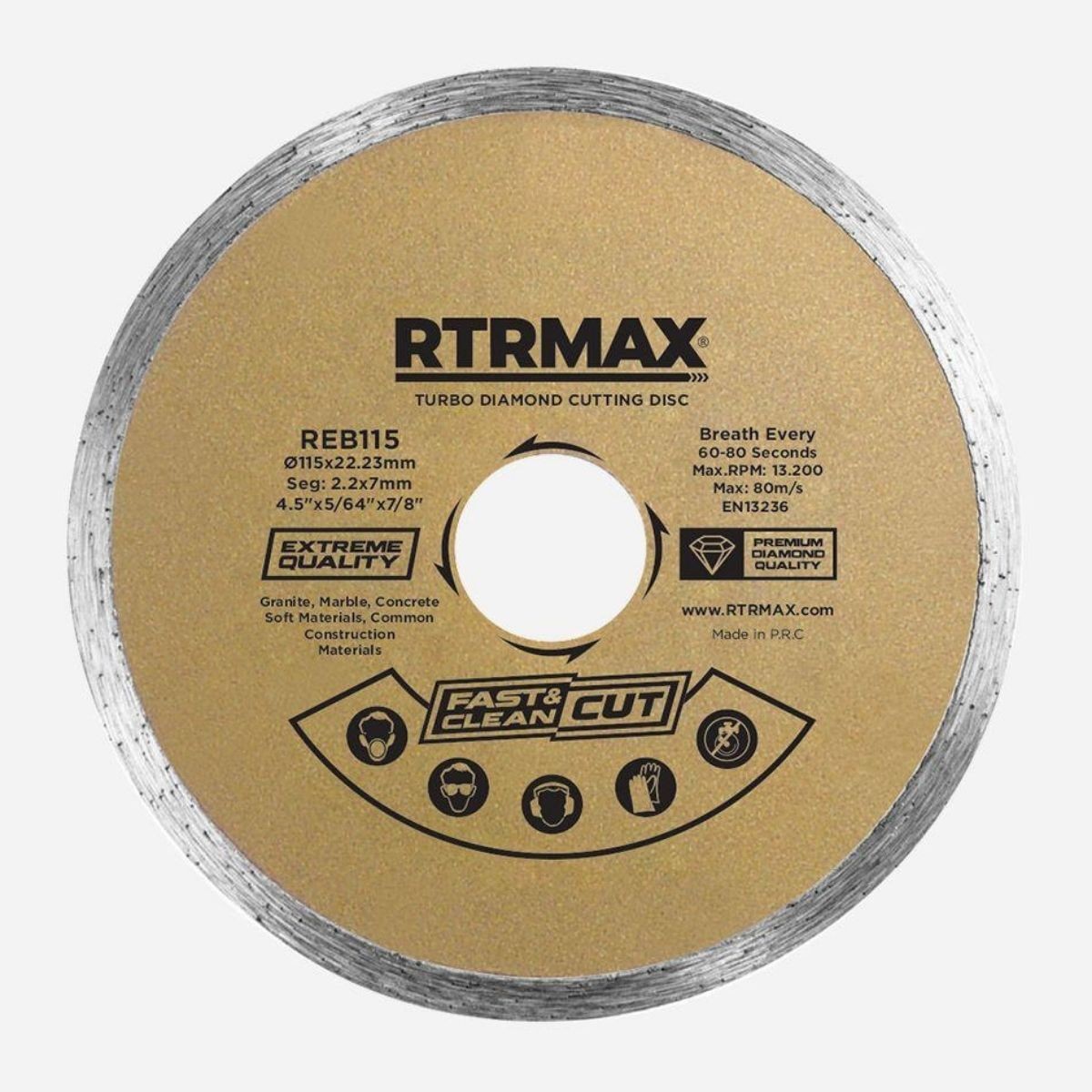 Rtrmax REU115 Turbo Elmas Testere 115 x 22 mm