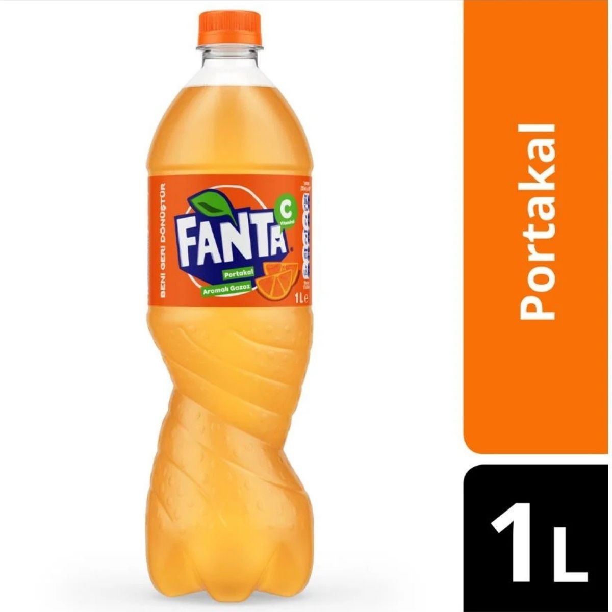 Fanta Portakallı Gazlı İçecek Pet Şişe 1lt