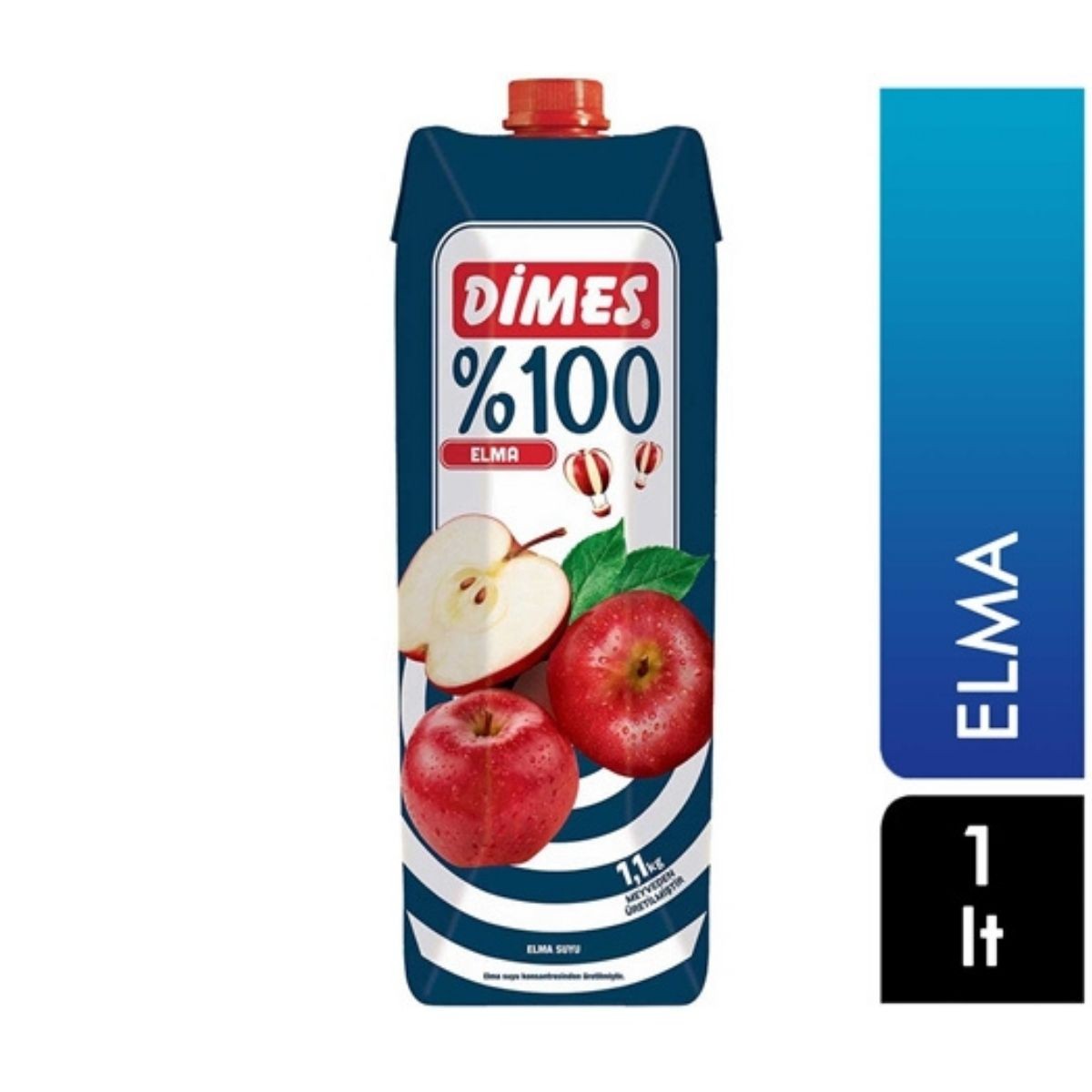 Dimes %100 Elma Suyu 1lt