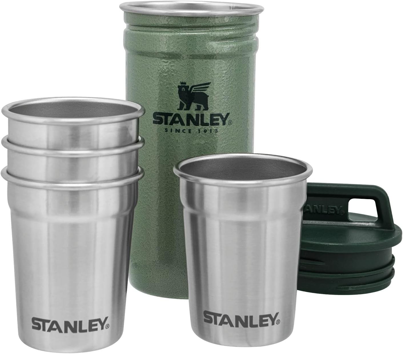 Stanley Hammertone Green Nesting Shot Glass Set