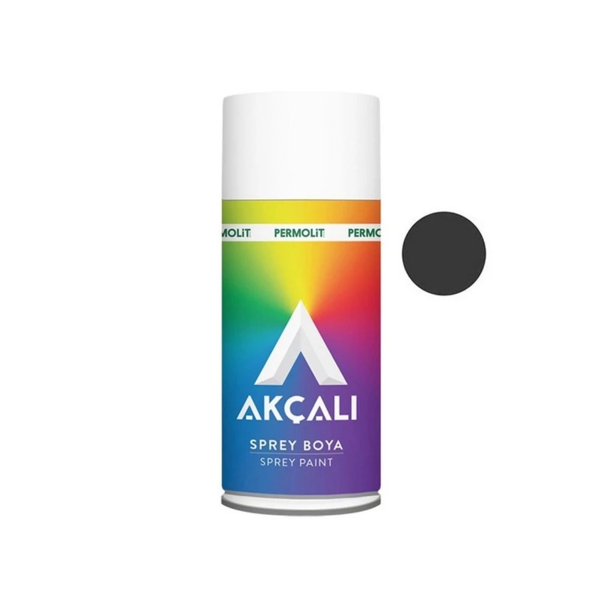 Akçalı Sprey Boya Parlak Siyah (A326 - Ral 9005) 400 Ml