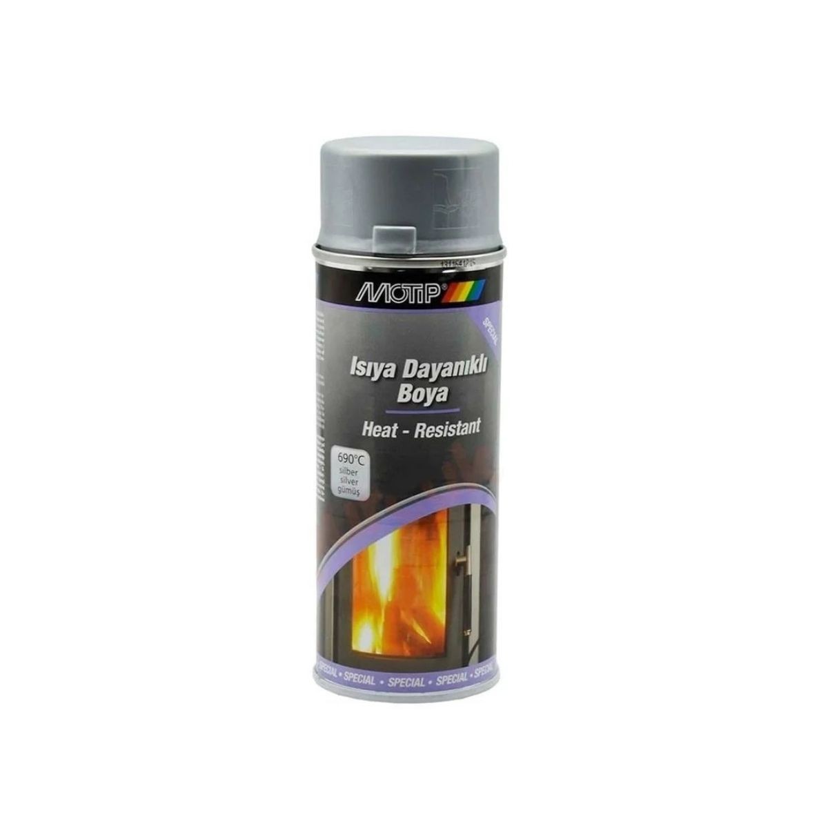 Motip Isıya Dayanıklı Boya Gümüş 34122 400 Ml