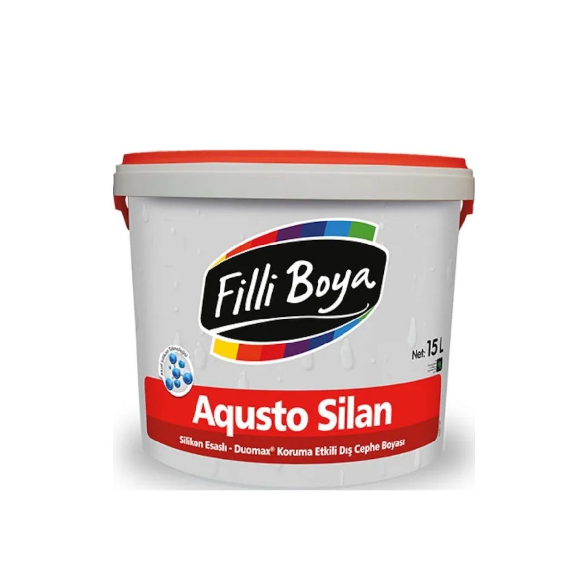 Filli Boya Aqusto Silan Silikonlu Dış Cephe Boyası Beyaz 15 Lt