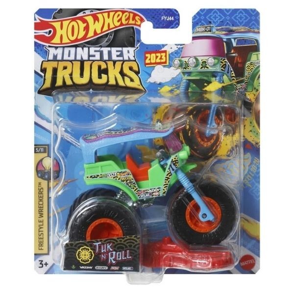 Hot Wheels Monster Trucks 1:64 Arabalar FYJ44-HTM46 Tuk 'N'Roll