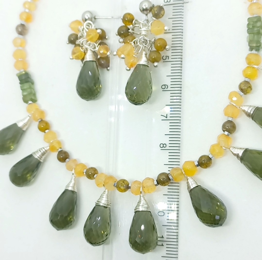 Sibelce 1919 Dumanlı Kuvars El Yapımı Kolye