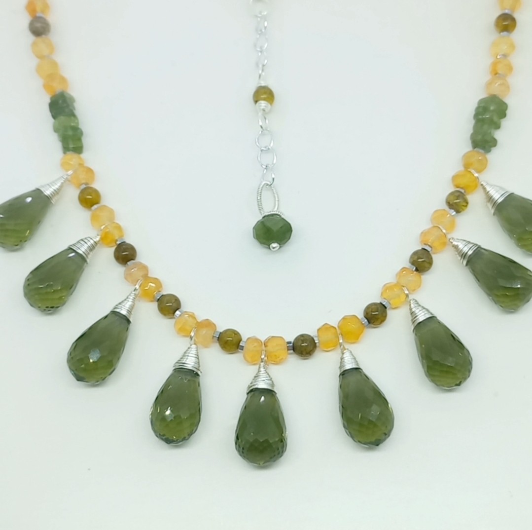 Sibelce 1919 Dumanlı Kuvars El Yapımı Kolye