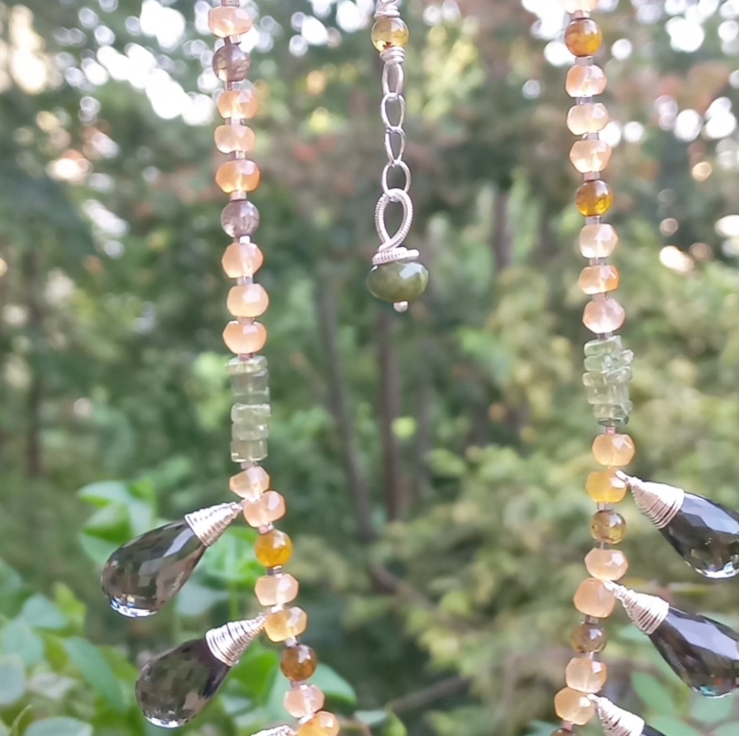 Sibelce 1919 Dumanlı Kuvars El Yapımı Kolye