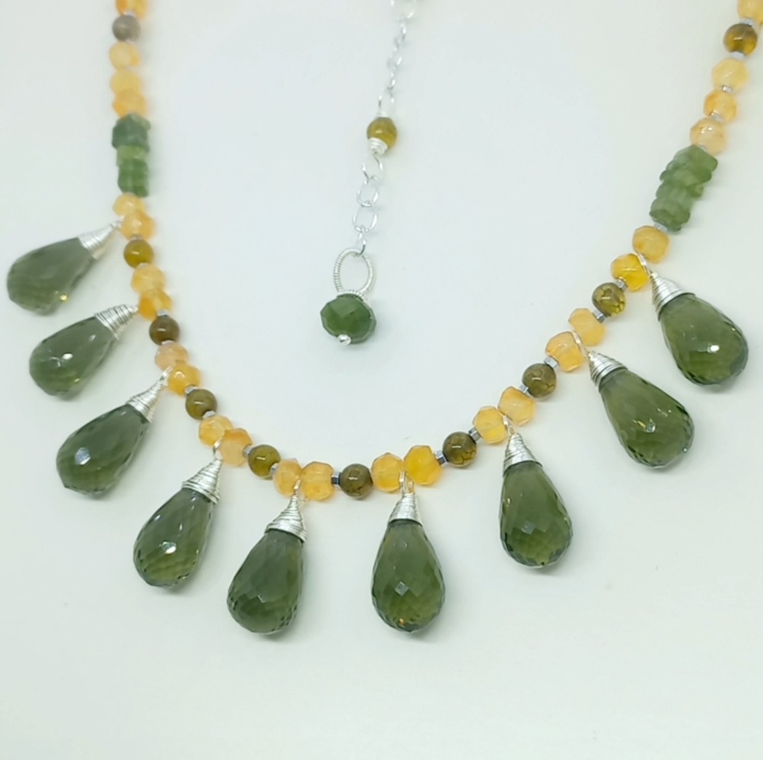 Sibelce 1919 Dumanlı Kuvars El Yapımı Kolye