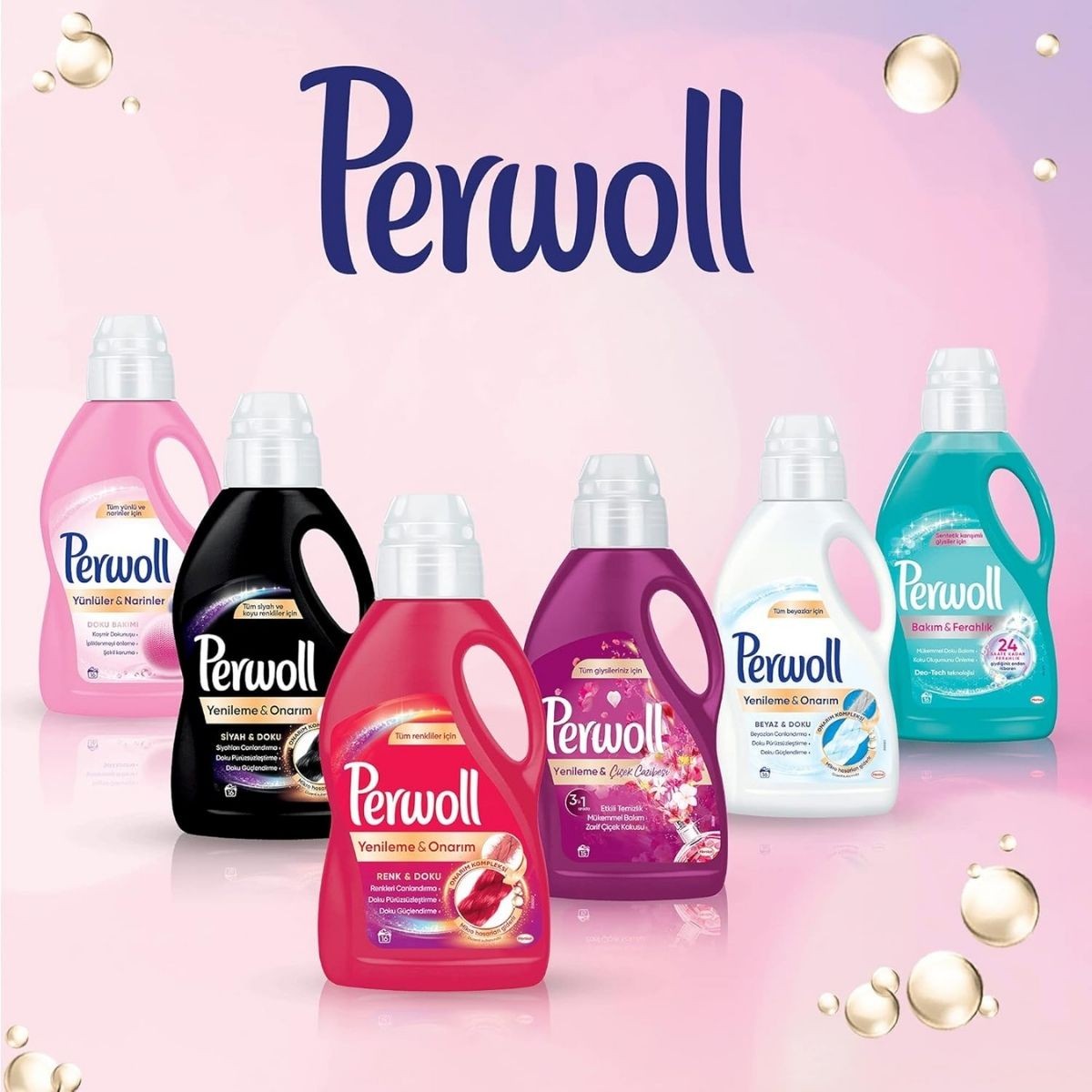 Perwoll Sıvı Deterjan Yenileme Onarım Narin 2,97lt