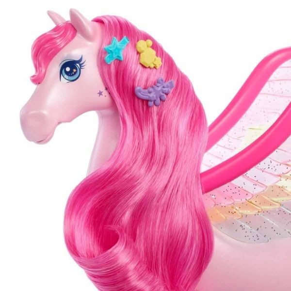 Barbie Sesli ve Işıklı Magic Peggy Pegasus ve Aksesuarları HLC40