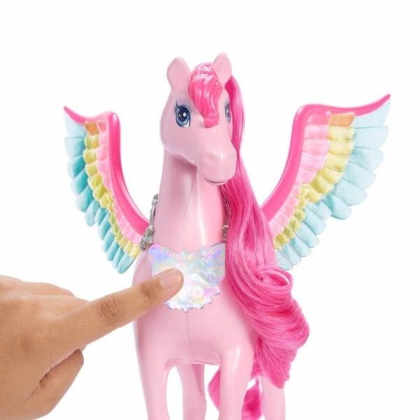 Barbie Sesli ve Işıklı Magic Peggy Pegasus ve Aksesuarları HLC40