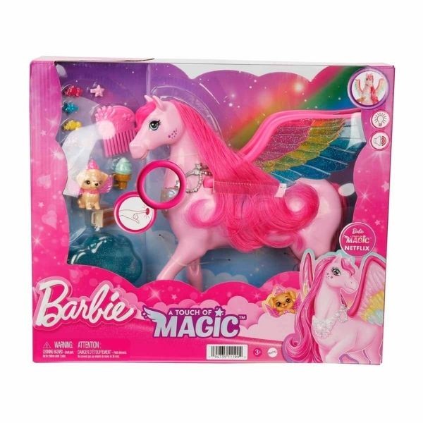 Barbie Sesli ve Işıklı Magic Peggy Pegasus ve Aksesuarları HLC40