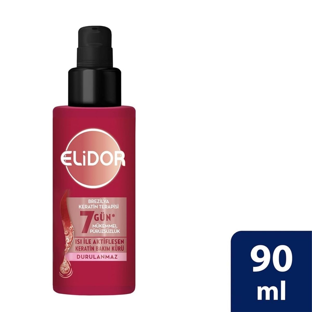 Elidor Isı İle Aktifleşen Keratin Bakım Kürü Brezilya Keratin Terapisi Hidrolize Keratin Marula Yağı E Vitamini 90 ml