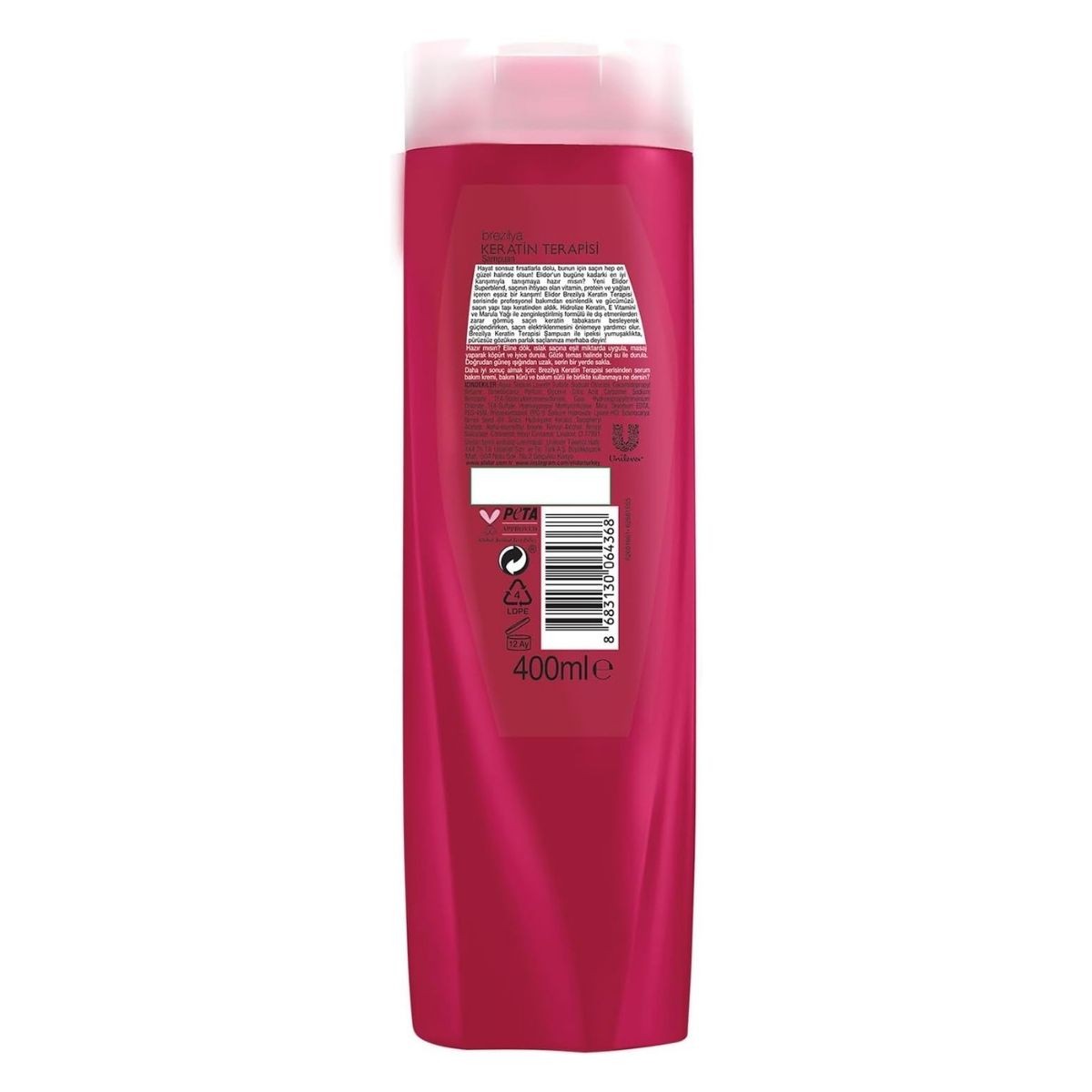 Elidor Saç Bakım Şampuanı Brezilya Keratin Terapisi Hidrolize Keratin Marula Yağı E Vitamini 400 ml