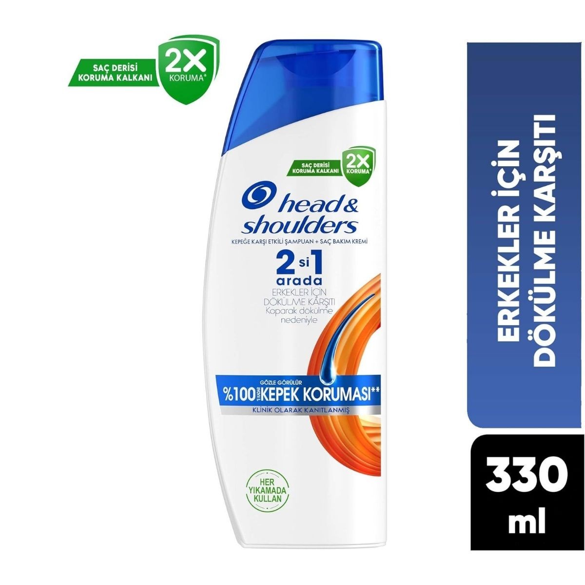 Head & Shoulders Erkeklere Özel 2'si 1 Arada Dökülme ve Kepek Karşıtı 330ML Şampuan