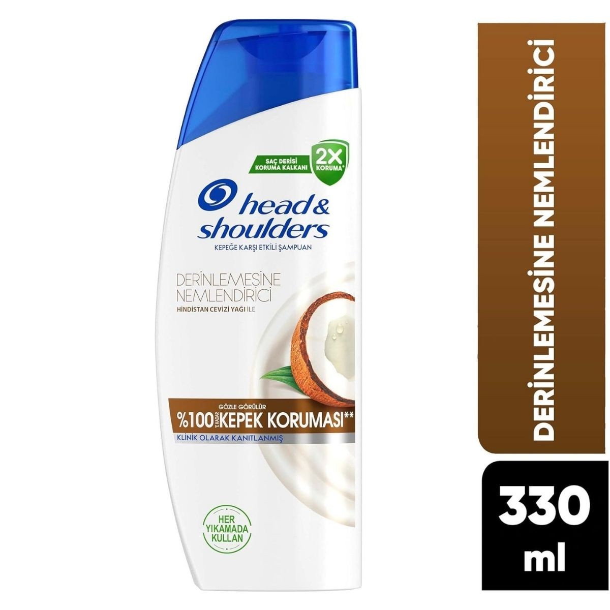 Head & Shoulders Derin Nemlendirici Kepek Hindistan Cevizi Yağlı Günlük Kullanım 330ML Şampuanı
