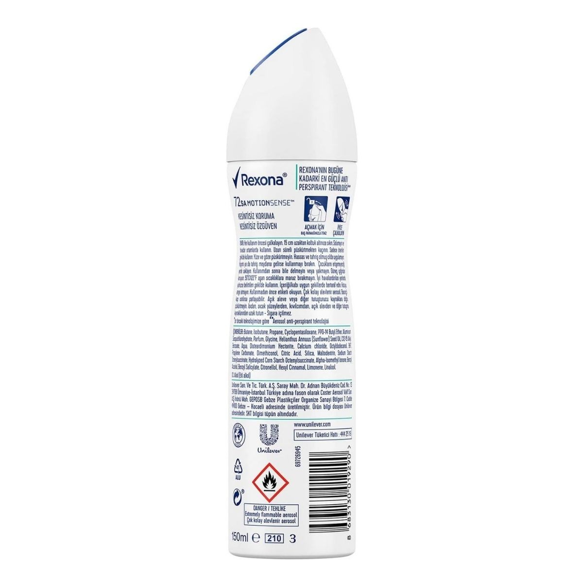 Rexona Kadın Sprey Deodorant Shower Fresh 72 Saat Kesintisiz Üstün Koruma 150 ml