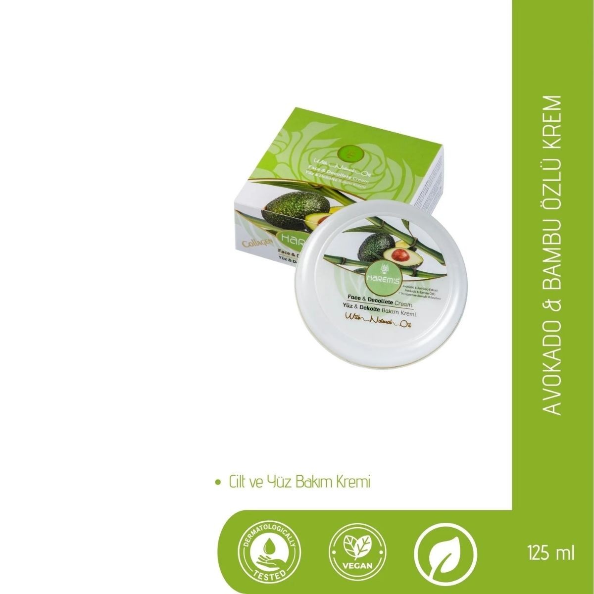 Harems Avokado Cilt Bakım Kremi 125 ml