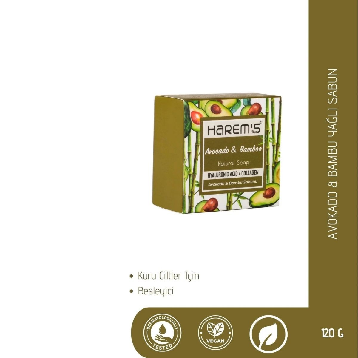 Harems Avokado & Bambu Sabun 120 G