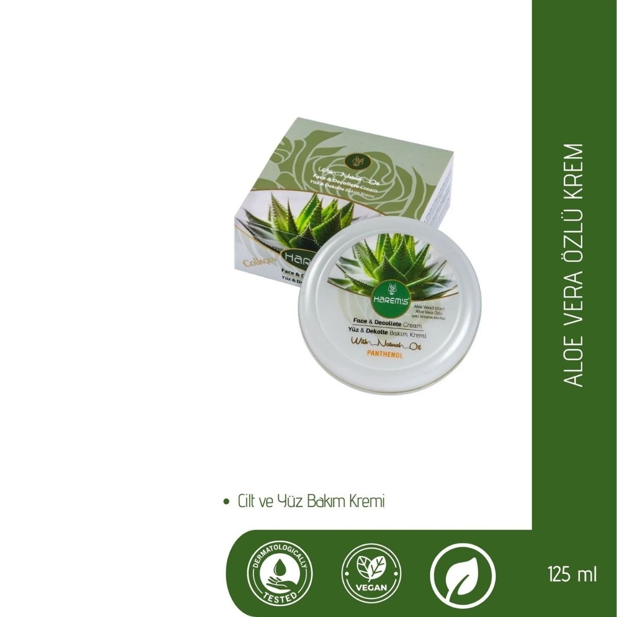 Harems Aloe Vera Cilt Bakım Kremi 125 ml