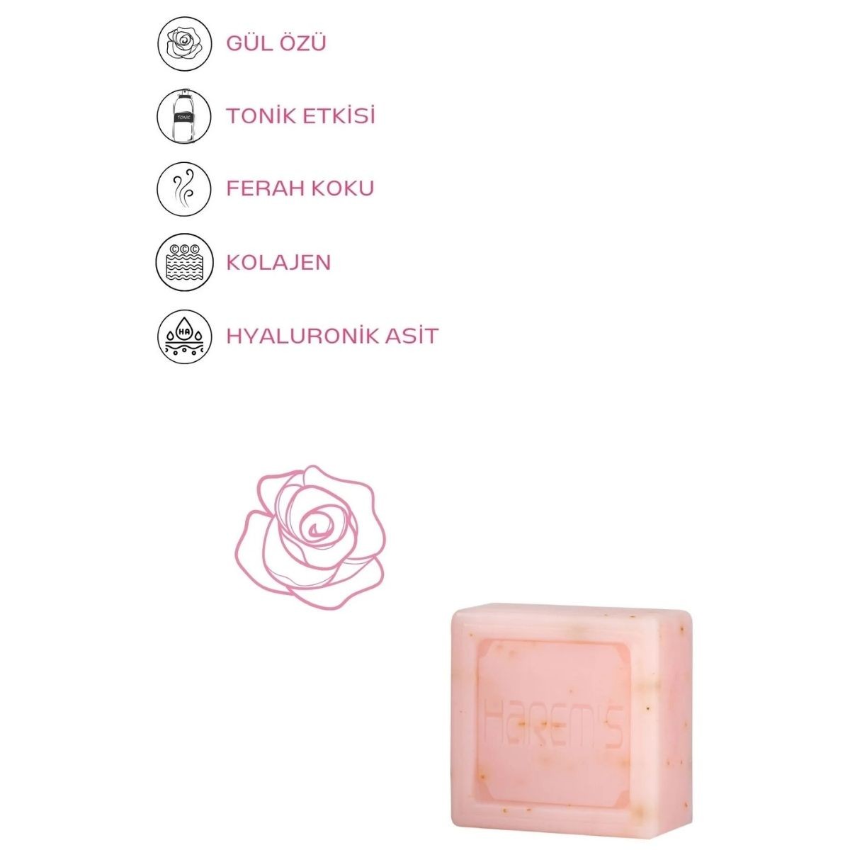 Harems Gül Sabunu 120 G